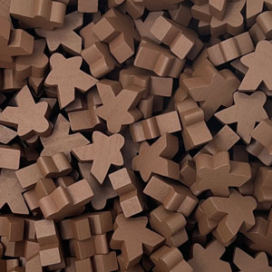 Brown Wooden Super Mega Meeples (24mm)