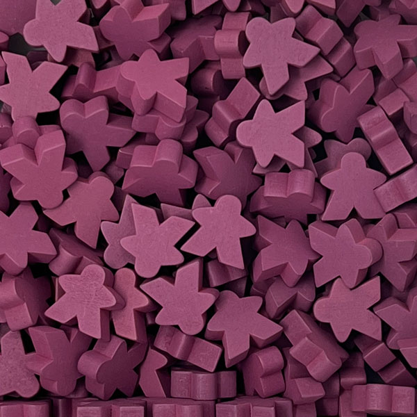 Purple Wooden Super Mega Meeples (24mm)