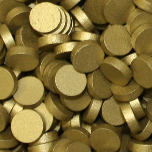 Metallic Gold Wooden Discs (15mm x 4mm)