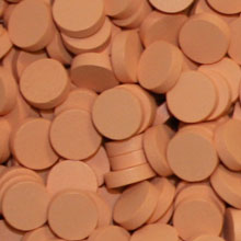 Salmon Wooden Discs (15mm x 4mm)