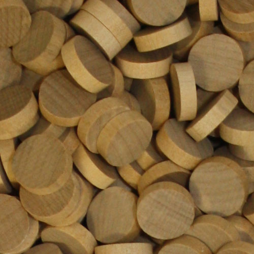 Unpainted Wooden Discs (15mm x 4mm)