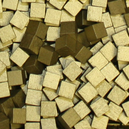 Metallic Gold Wooden Cubes