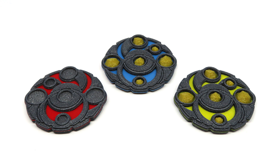 3D Printed Multicolor Starter Set Upgrade Kit for Keyforge (3 pieces)