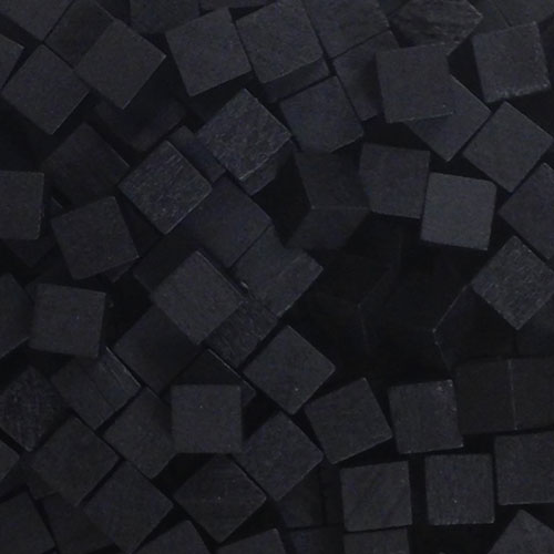 Black Wooden Cubes