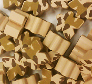 Desert/Tan Camo Meeples (16mm)