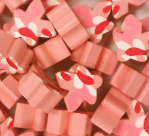 Pink Camo Meeples (16mm)