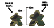 Forest/Green Camo Mega Meeples (19mm)