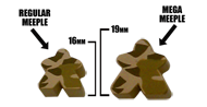 Desert/Tan Camo Mega Meeples (19mm)