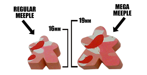 Pink Camo Mega Meeples (19mm)