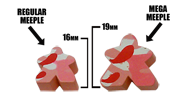 Pink Camo Mega Meeples (19mm)