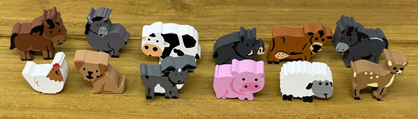 Sampler Set of Cute-Style Animals (12 pcs)