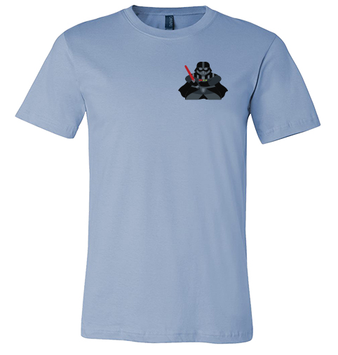 Full-Color Meeple T-Shirt (Heroes & Villains Series) - Dark Helmet