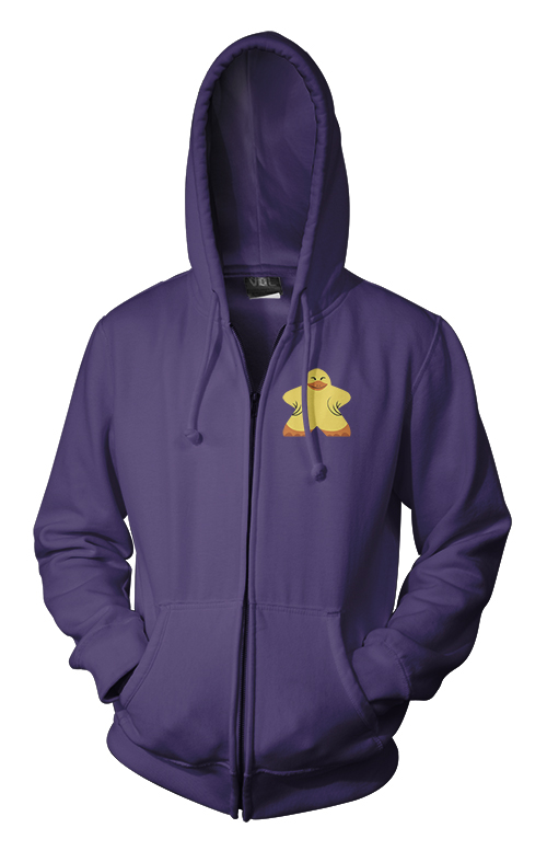 Full-Color Meeple Zippered Hoodie (Animal Series) - Duck