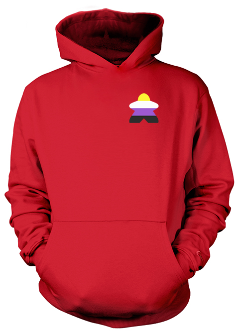 Full-Color Meeple Hoodie (Flag Series) - Non-Binary