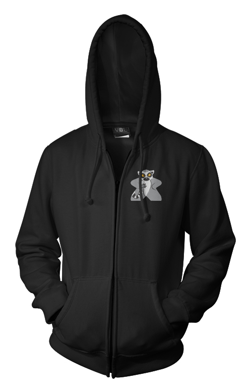 Full-Color Meeple Zippered Hoodie (Animal Series) - Lemur