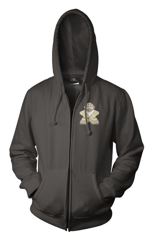 Full-Color Meeple Zippered Hoodie (Character Series) - Professor Elemental