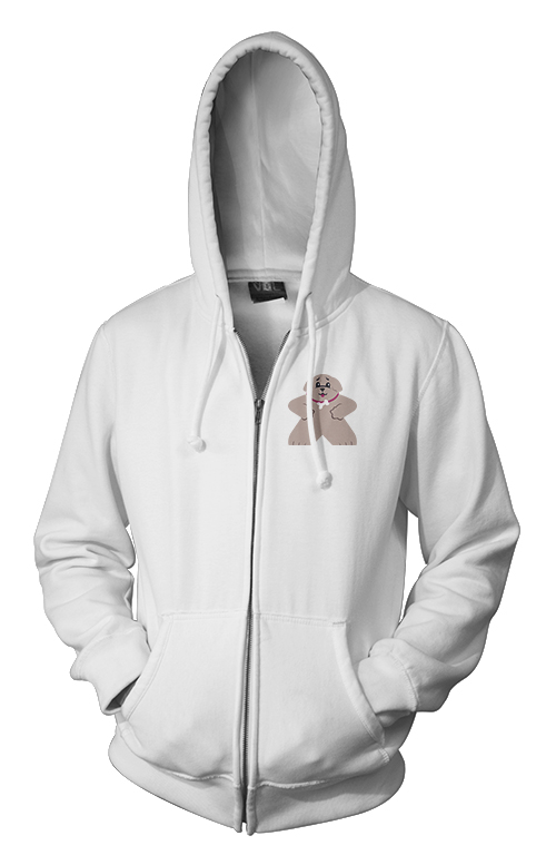 Full-Color Meeple Zippered Hoodie (Animal Series) - Puppy