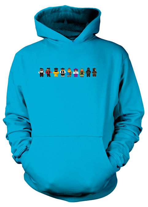 Full-Color Hoodie (Scythe Workers) - All 9 Meeple Source Scythe Characters