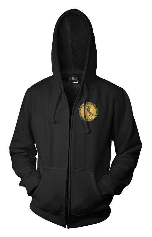 Full-Color Scythe Faction Zippered Hoodie (Small Logo) - Crimean Khanate