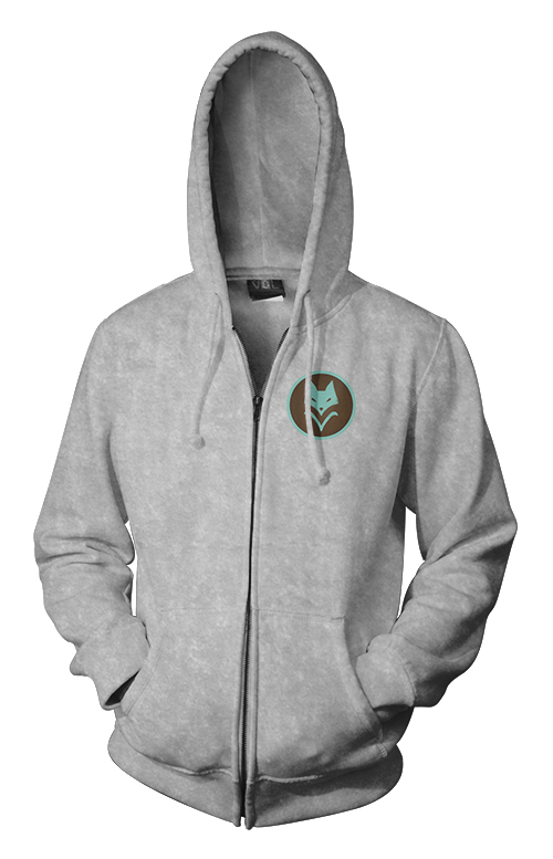 Full-Color Scythe Faction Zippered Hoodie (Small Logo) - Vesna