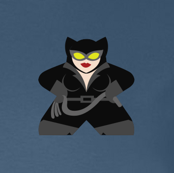 Full-Color Meeple T-Shirt (Heroes & Villains Series) - Selina