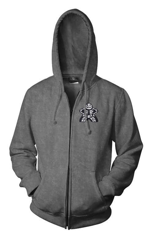 Full-Color Meeple Zippered Hoodie (Character Series) - Skeleton