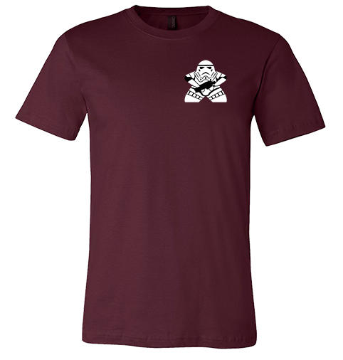 Full-Color Meeple T-Shirt (Heroes & Villains Series) - Space Trooper