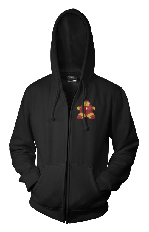 Full-Color Meeple Zippered Hoodie (Heroes & Villains Series) - Tony