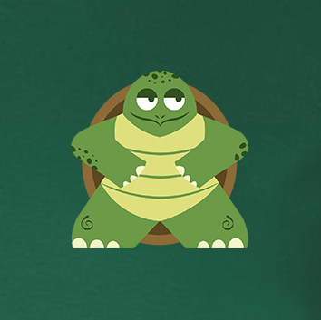 Full-Color Meeple T-Shirt (Animal Series) - Turtle