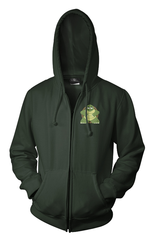 Full-Color Meeple Zippered Hoodie (Animal Series) - Turtle