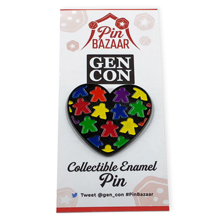 Meeple Love Lapel Pin (Gen Con Pin Bazaar 2018 Collectible Pin)