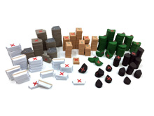 220-Piece Set of Small 2-Sided Resources for Indonesia