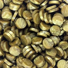 Gold Marbleized Plastic Discs (25 pcs)