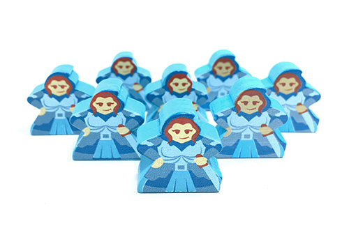 Blue Female (Waterdeep) - Individual Character Meeple