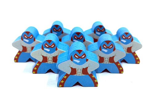 Blue Luchador - Individual Character Meeple