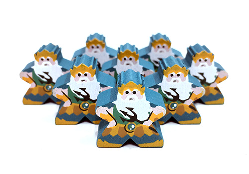 Poseidon - Individual Character Meeple