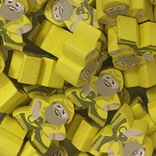 Yellow Explorer - Individual Character Meeple