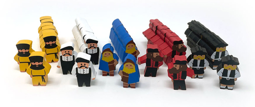 40-piece Set of Base Game Worker Meeples for Scythe