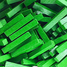 Green Wooden Sticks (25mm long)