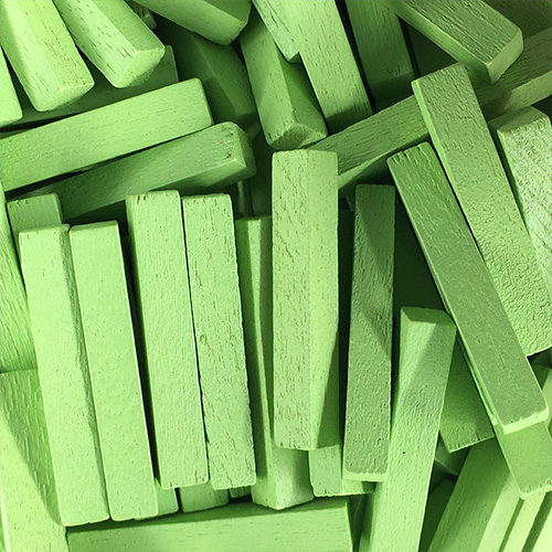 Lime Green Wooden Sticks (25mm long)