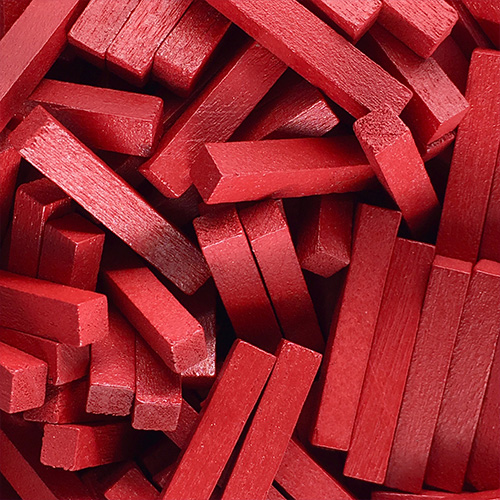 Red Wooden Sticks (25mm long)