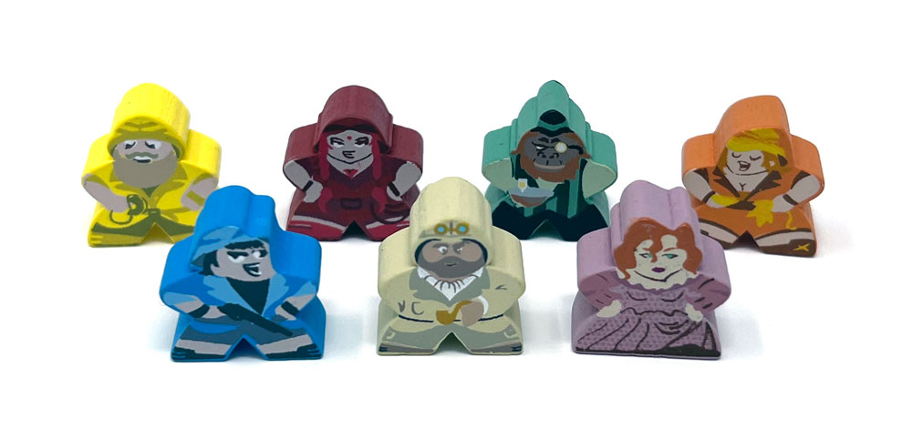 Stuff & Nonsense Character Meeples (7-Piece Set)