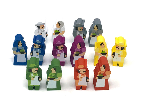 Tuscany (Expansion Only) Character Meeples (14 pcs)