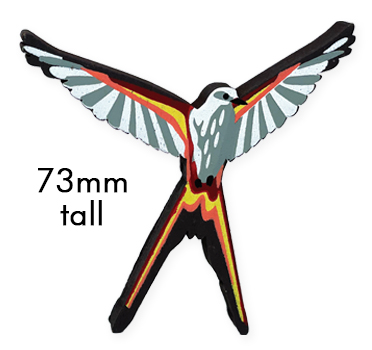 Large Scissor-Tailed Flycatcher First Player Token for Wingspan