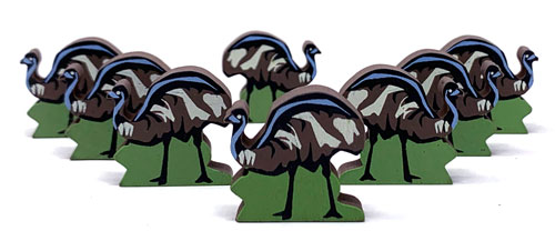 Emu Meeples (8-pc set)