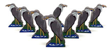 Grey Heron Meeples (8-pc set)