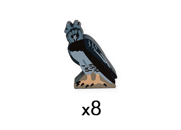 Harpy Eagle Meeples (8-pc set)