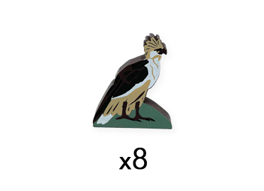 Philippine Eagle Meeples (8-pc set)