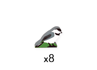 Carolina Chickadee Meeples (8-pc set)