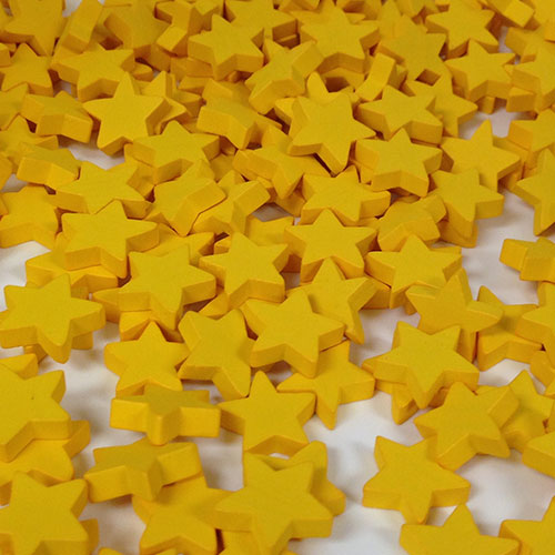 Yellow Stars (15mm)